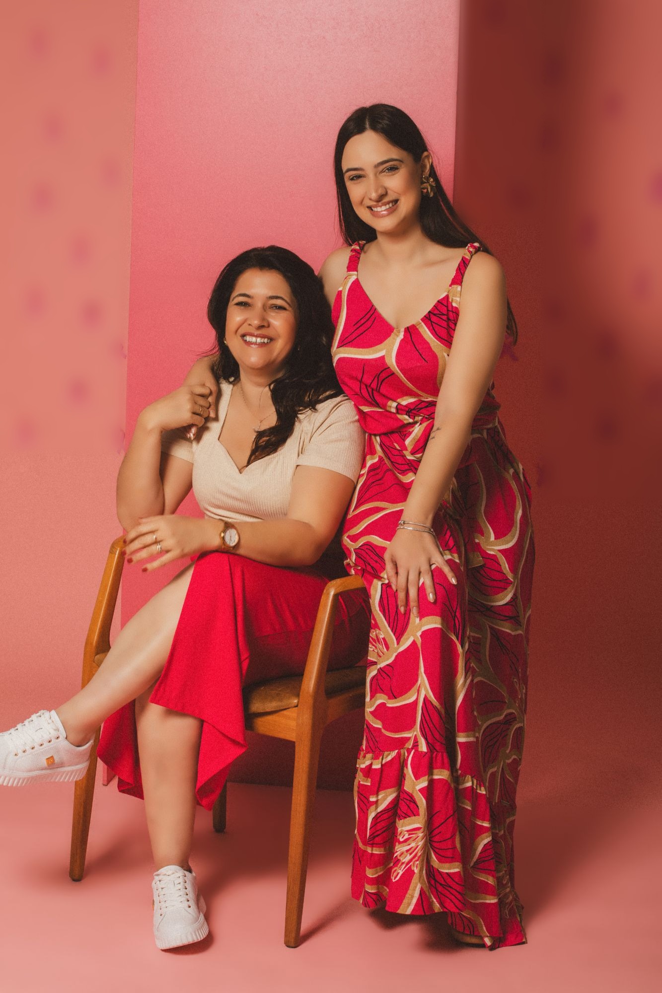 Célia e Bruna, fundadoras da Fita de Moça, mãe e filha