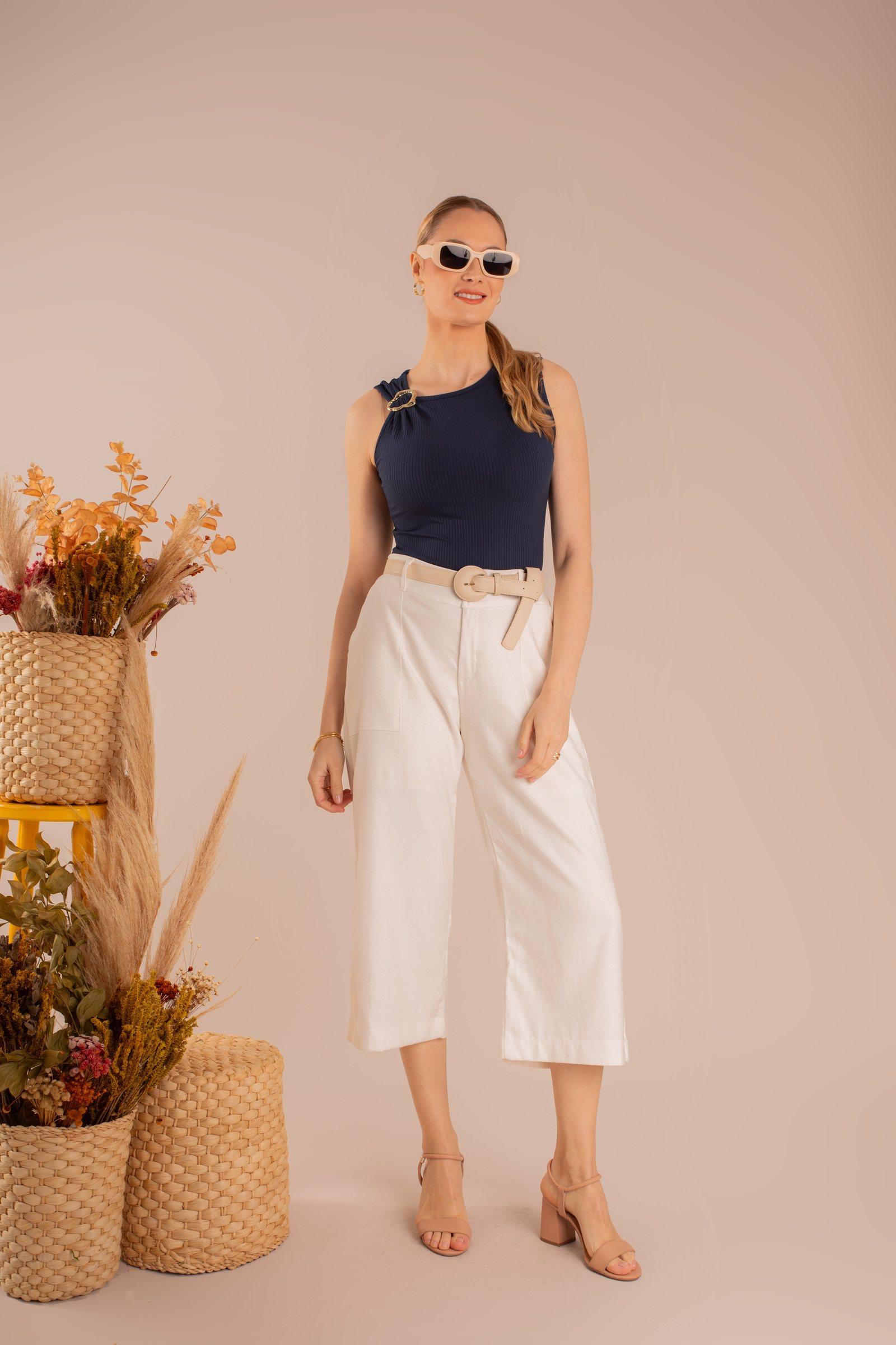 Vestido azul-marinho bodycon